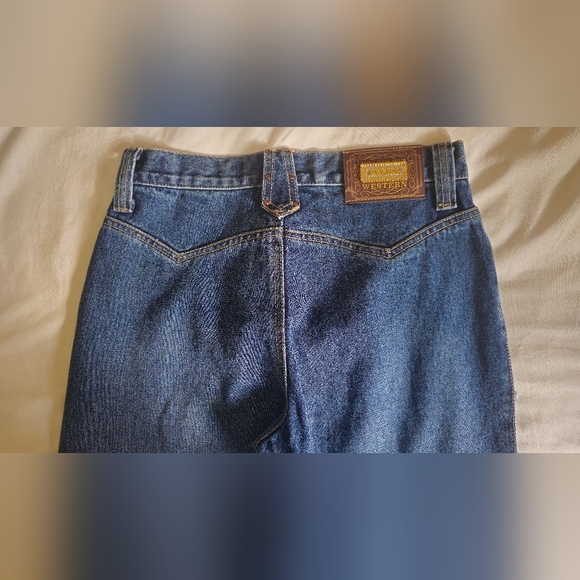 Lawman low rise cut out Blue Jeans - Picture 3 of 6